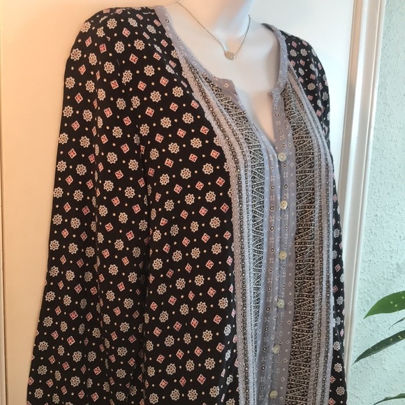 J. Jill 100% Rayon Button Down Floral Top Size S - Picture 4 of 13